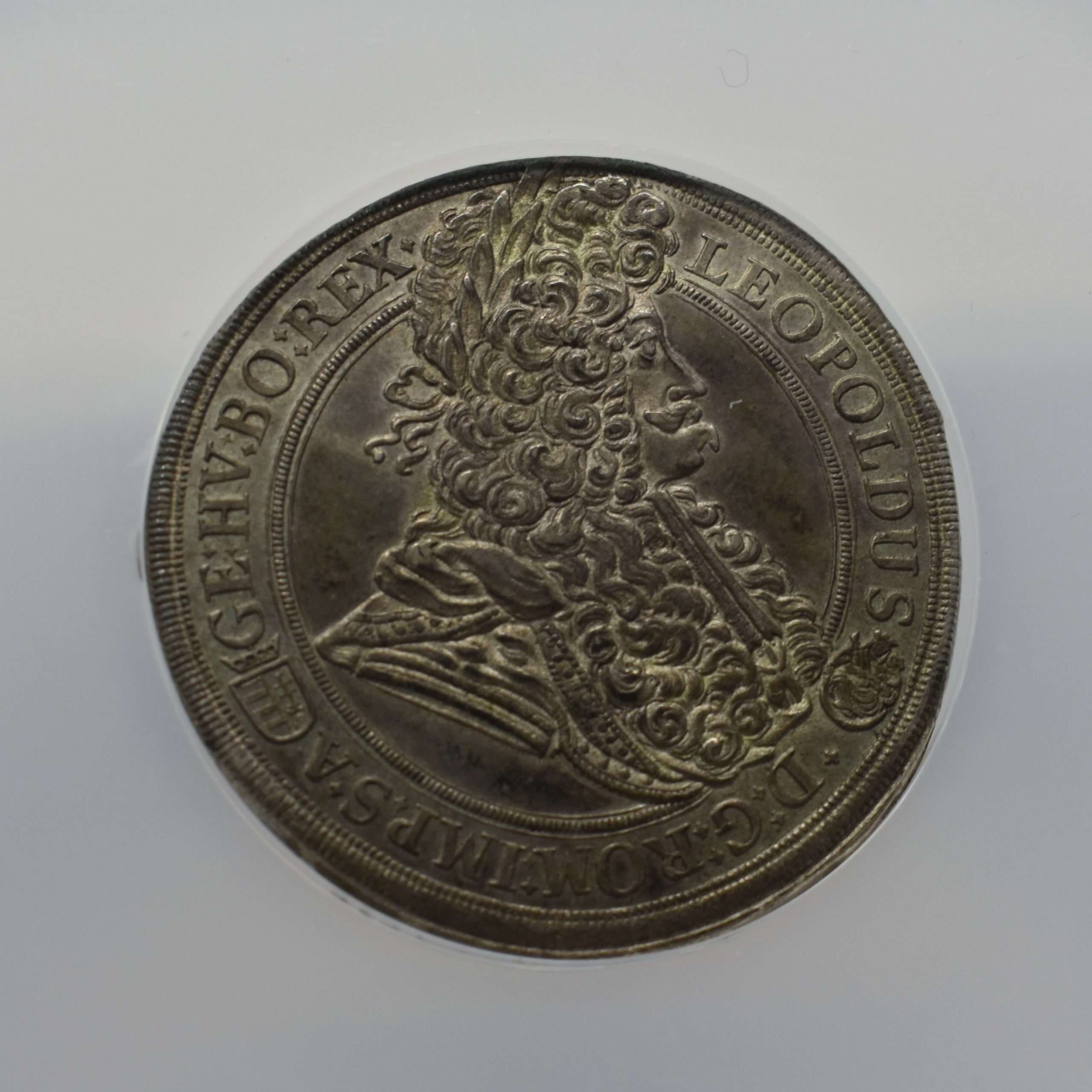 1693KB年 神聖ローマ帝国 レオポルト1世 ターラー銀貨 MS64 NGC 