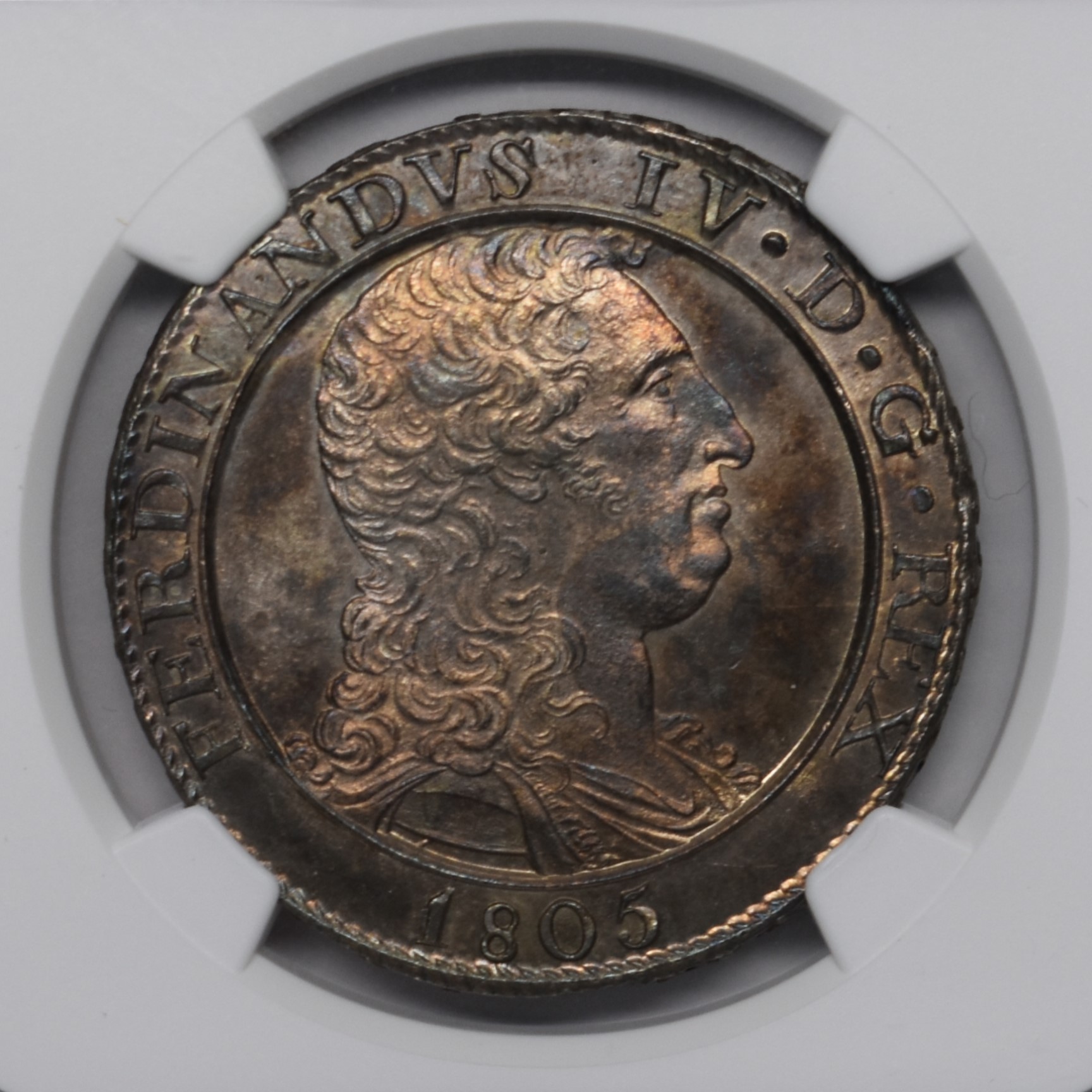 Sold】1805年 ナポリ フェルディナンド4世 120グラナ銀貨 MS63 NGC | ソブリンパートナーズ