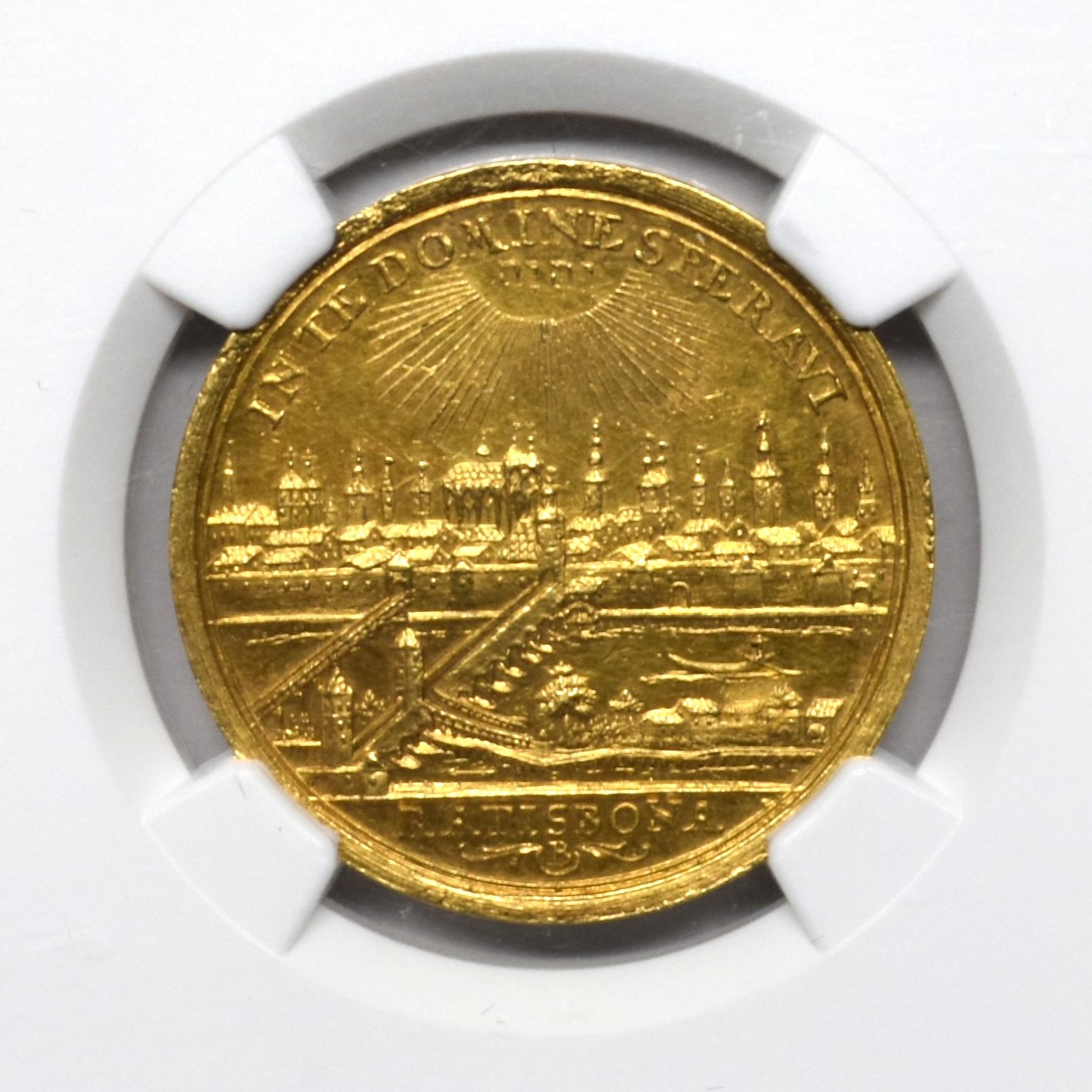Sold】(1765-90)年 レーゲンスブルク 都市景観 ２ダカット金貨 MS62+ 