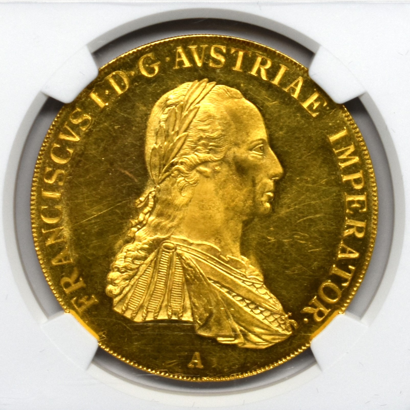 【Sold】1830A年 オーストリア フランツ1世 4ダカット金貨 MS62 