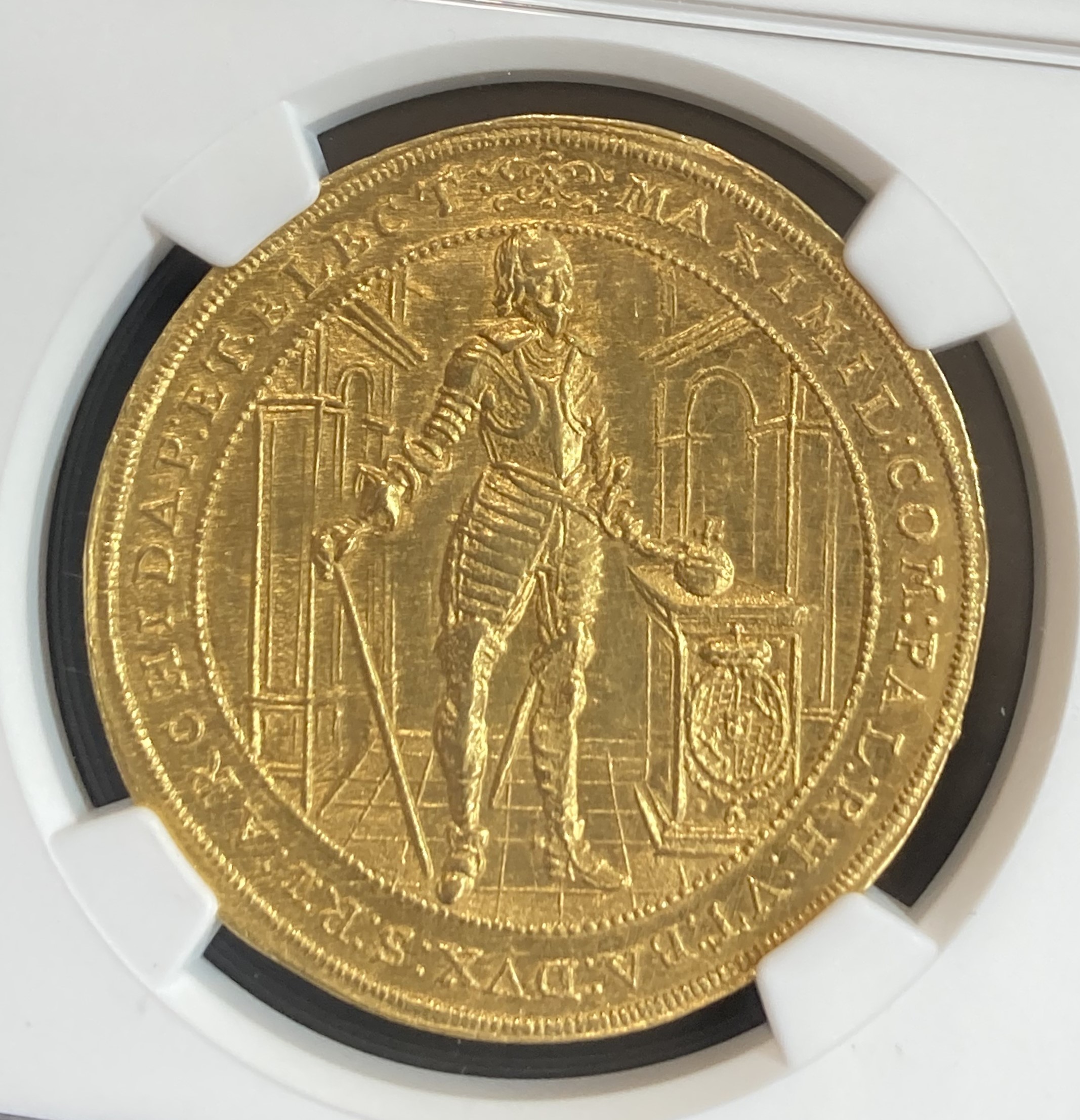 Sold】1640年 バイエルン マクシミリアン1世 都市景観 5ダカット金貨 