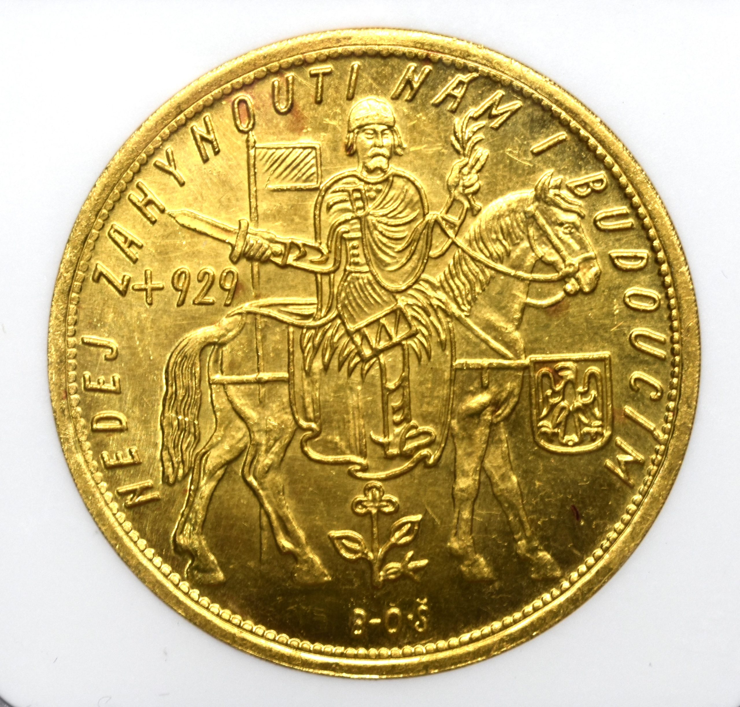 Sold】【再掲載】1934年 チェコスロバキア 10ダカット金貨 MS66 NGC 